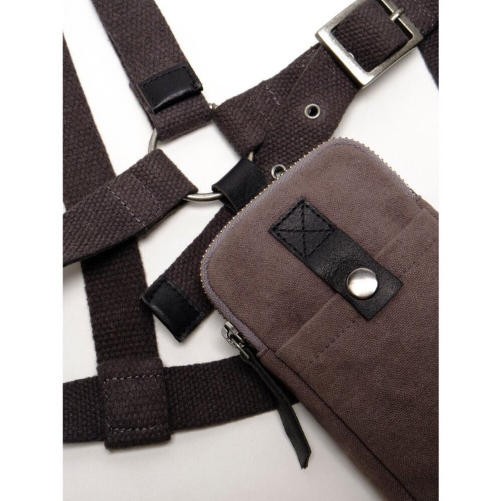 Jet Pack Blues Harness Accessor Pouch (Free People Version Black) Dark Gray NWT - Picture 4 of 13